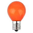 S11 Colored Party Bulbs, Orange Opaque