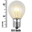 S11 Patio Light Bulbs, Clear