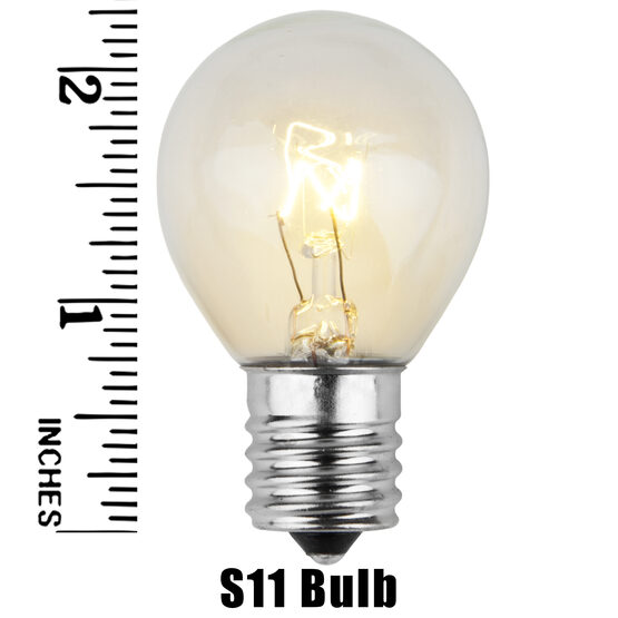 S11 Patio Light Bulbs, Clear