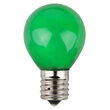 S11 Colored Party Bulbs, Green Opaque