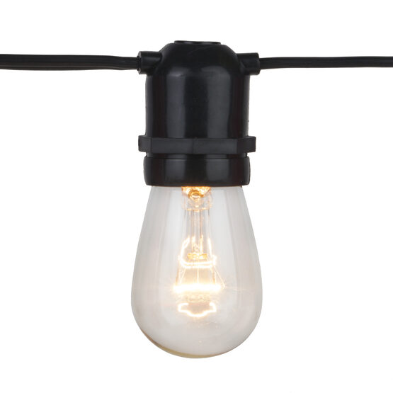 commercial patio light string e26 medium sockets black commercial patio light string e26 medium sockets black