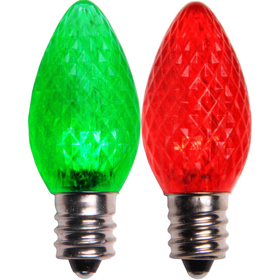 C7 LED Light Bulb, Red-Green Color Change