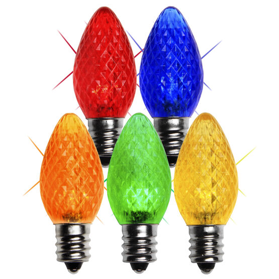 C7 LED Light Bulb, Multicolor Twinkle