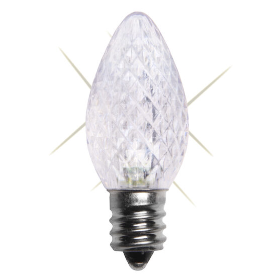 C7 LED Light Bulb, Cool White Twinkle