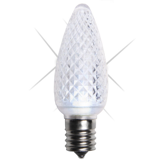 C9 LED Light Bulb, Cool White Twinkle