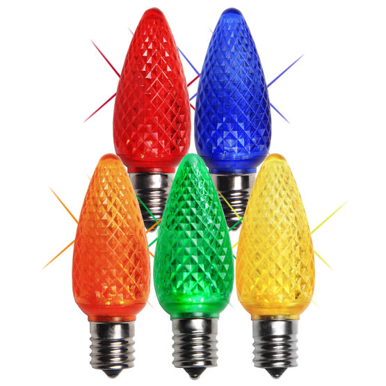 C9 LED Light Bulb, Multicolor Twinkle
