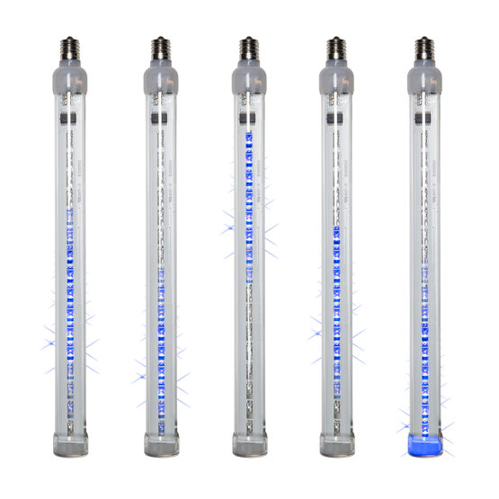 T8 Grand Cascade LED Light Tubes, Blue , E17 Base
