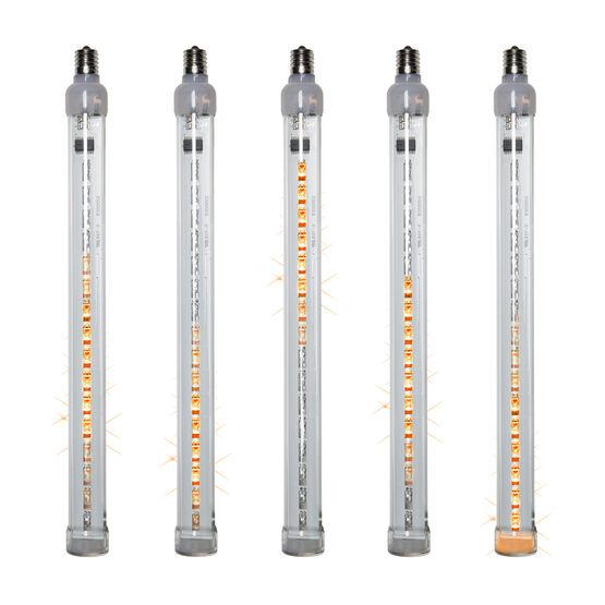 T8 Grand Cascade LED Light Tubes, Amber , E17 Base