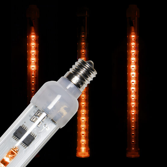 T8 Grand Cascade LED Light Tubes, Amber , E17 Base
