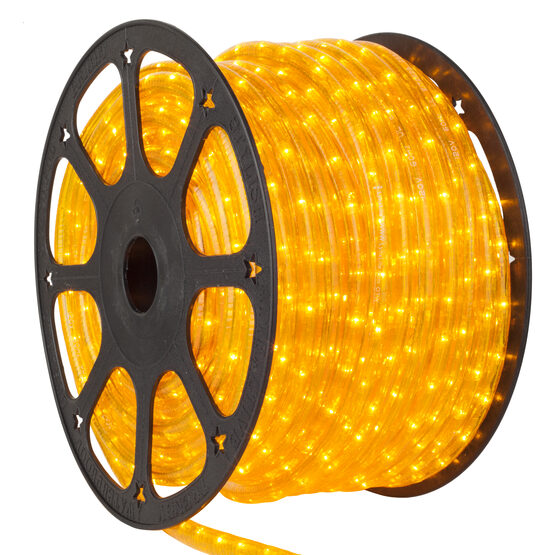 148' Yellow Chasing Rope Light, 120 Volt, (14mm)