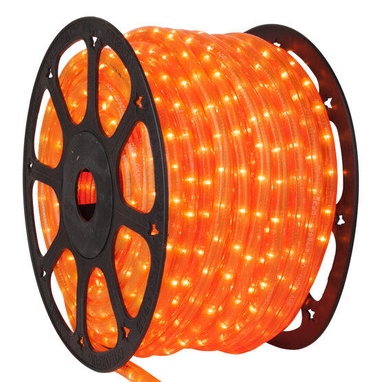 150' Fluorescent Orange Rope Light, 120 Volt, 1/2"