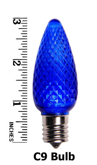 C9 LED Light Bulb, Blue 