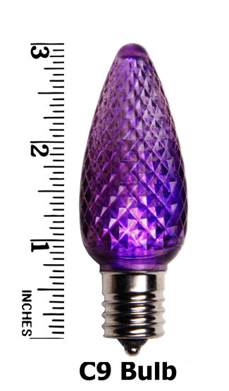 C9 LED Light Bulb, Purple 
