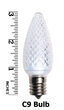 C9 LED Light Bulb, Cool White 