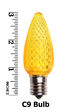 C9 LED Light Bulb, Gold 