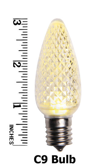 C9 LED Light Bulb, Warm White Twinkle