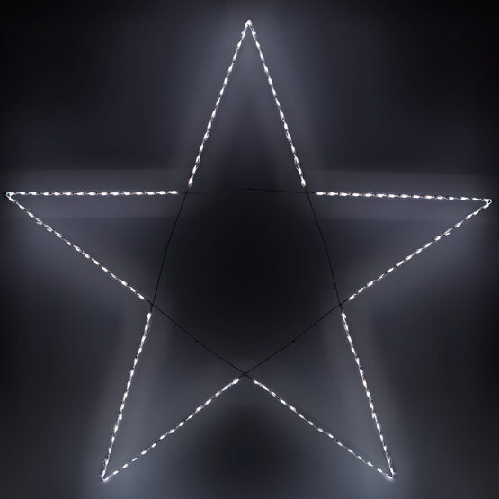 Led Giant Folding 5 Point Star Cool White Lights Yard Envy Led Giant Folding 5 Point Star Cool White Lights