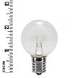 G40 Globe Bulbs, Clear, E17 Base
