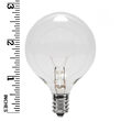 G50 Globe Bulbs, Clear, E12 Base
