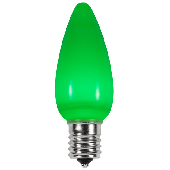 C9 Smooth LED Light Bulb, Green