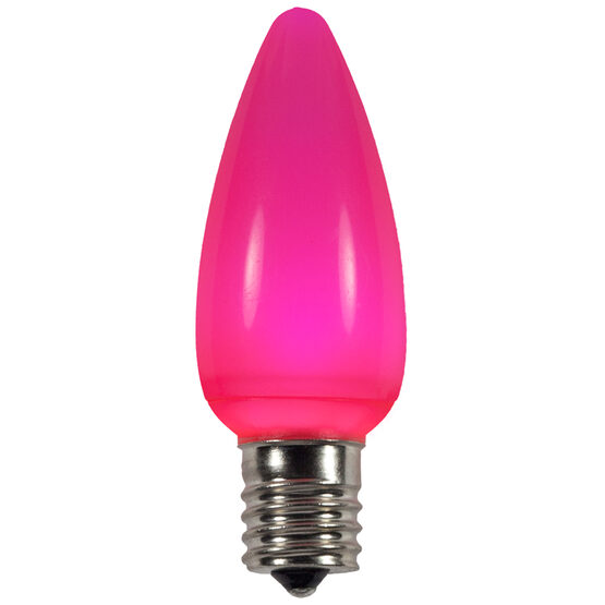 C9 Smooth LED Light Bulb, Pink