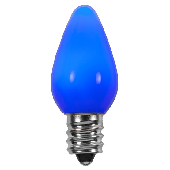 C7 Smooth LED Light Bulb, Blue