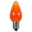 C7 Smooth LED Light Bulb, Amber / Orange