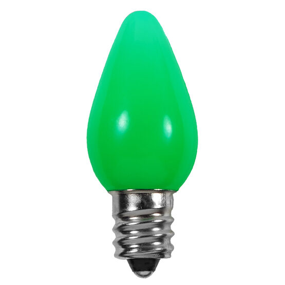 C7 Smooth LED Light Bulb, Green