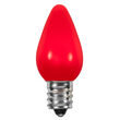 C7 Smooth LED Light Bulb, Red