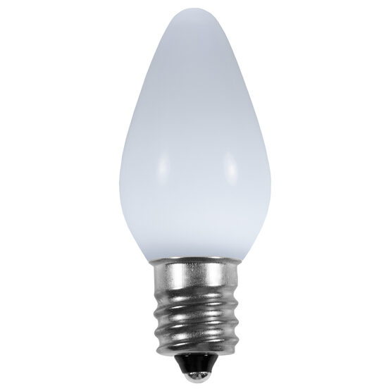 C7 Smooth LED Light Bulb, Cool White