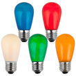 S14 Colored Party Bulbs, Multicolor Opaque