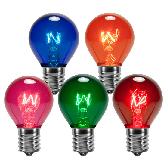 S11 Colored Party Bulbs, Multicolor