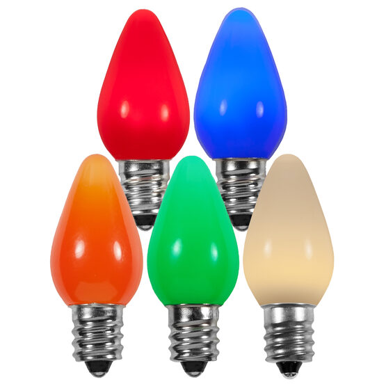 C7 Smooth LED Light Bulb, Multicolor
