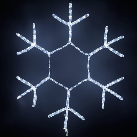 36" LED Snowflake Motif, Cool White Lights 