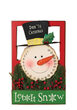Christmas Countdown Metal Snowman Advent Calendar