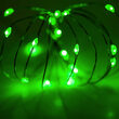 7' LED Fairy Lights, Green, Green Wire