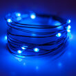 7' LED Fairy Lights, Blue, Green Wire