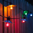 48' Cafe String Lights, 15 Multicolor S14 Bulbs