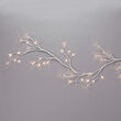 6' Battery Operated White Garland with Warm White LED Lights