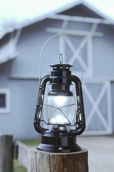 black led hurricane lantern yard envy