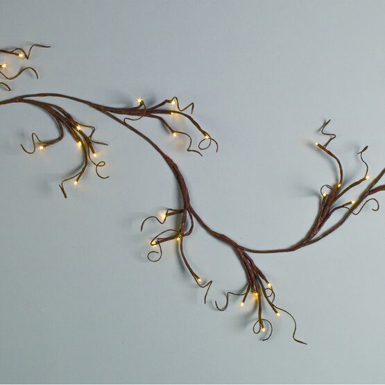 6 battery operated brown garland with warm white led 6 battery operated brown garland with warm white led