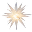 Lighted Moravian Star, Clear Frosted LED