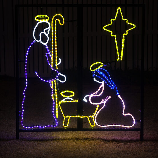 48" LED Nativity Manger Scene 