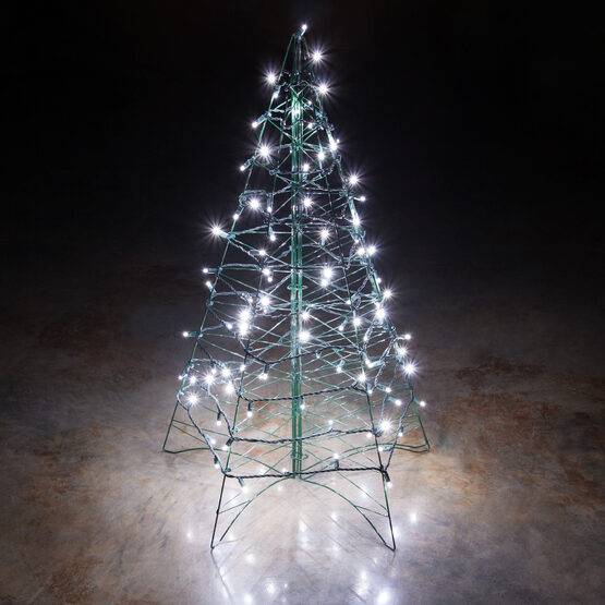 5 Lighted Cool White Led Outdoor Christmas Tree Yard Envy 5 Lighted Cool White Led Outdoor Christmas Tree