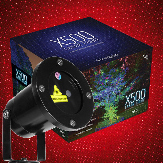 Red X500 Laser Light Projector - Yard Envy