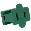 SPT1 Polarized Female Zip Plug, Green, Pack of 10
