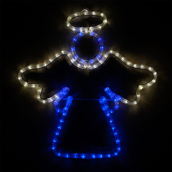 20" LED Angel, Blue and White Lights 
