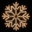 24" LED 40 Point Snowflake, Warm White Lights 