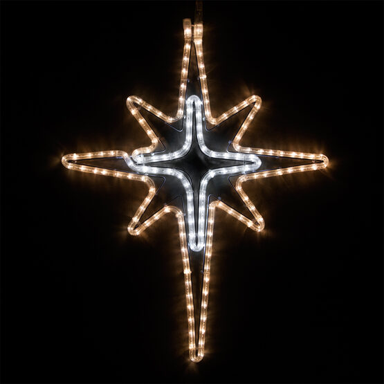 28" LED Warm White and Cool White Bethlehem Star 