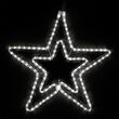 22" LED Double 5 Point Star, Cool White Lights 